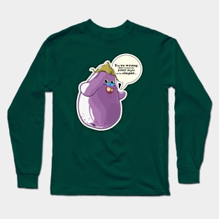 Eggplant Potter Long Sleeve T-Shirt